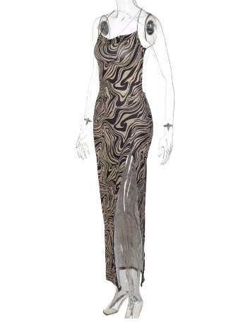 Backless split dress - Image 5