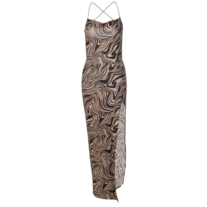 Backless split dress - Image 3